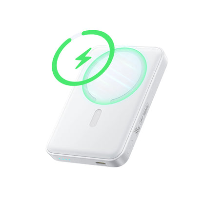 Bezprzewodowy powerbank Baseus EnerFill FM11, 10000mAh, 30W, PD + FQI, 1 x QI - 1 x USB-C, biały