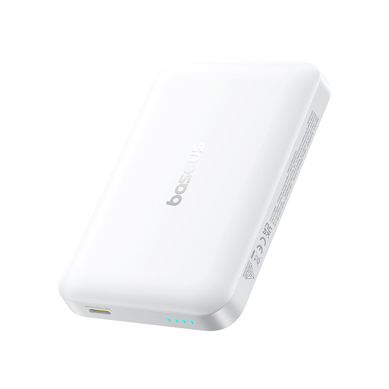 Bezprzewodowy powerbank Baseus EnerFill FM11, 10000mAh, 30W, PD + FQI, 1 x QI - 1 x USB-C, biały