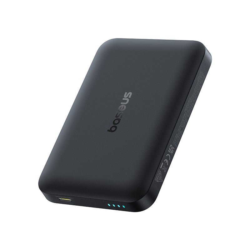 Baseus EnerFill FM11 Wireless External Battery, 10000mAh, 30W, PD + FQI, 1 x QI - 1 x USB-C, Black