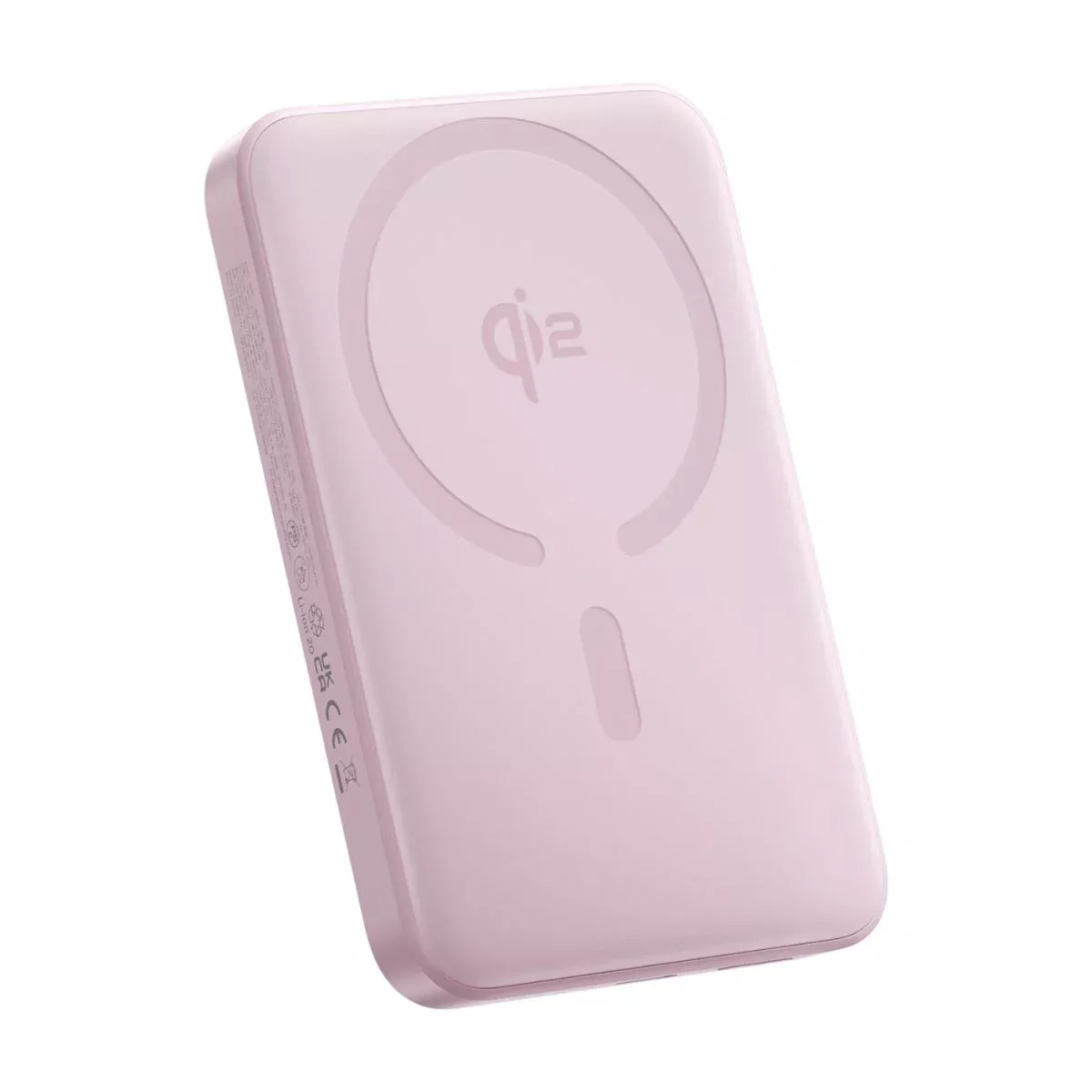 Zewnętrzna bateria bezprzewodowa Baseus Enerfill FM12, 10000mAh, 22.5W, PD + FQI, 1 x QI - 1 x USB-C, Różowy E0028502