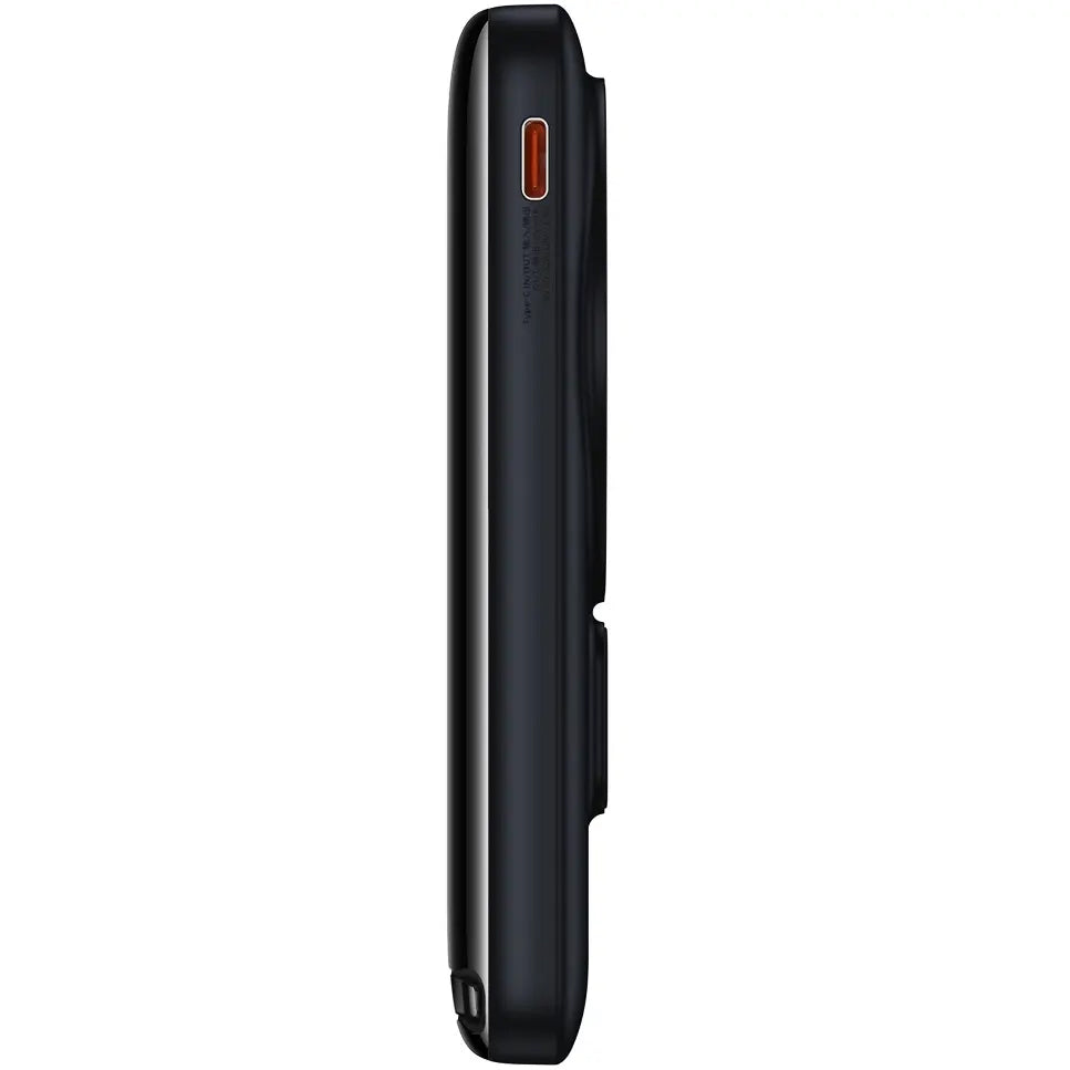 Baseus Magnetic Bracket Wireless External Battery, 10000mAh, 20W, PD + FQI, 1 x QI - 1 x USB-C, niebieski PPCX000203 PPCX000203 