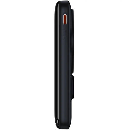 Baseus Magnetic Bracket Wireless External Battery, 10000mAh, 20W, PD + FQI, 1 x QI - 1 x USB-C, niebieski PPCX000203 PPCX000203 