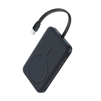 Bezprzewodowy powerbank Baseus EnerFill FM11, 10000 mAh, 30 W, PD + FQI, 1 × QI – 2 × USB-C, czarny E0028904