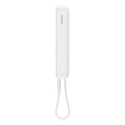 Zewnętrzna bateria bezprzewodowa Baseus Magnetic Mini, 10000mAh, 30W, PD + FQI, 1 x QI - 2 x USB-C, Biała P1002210B223-00