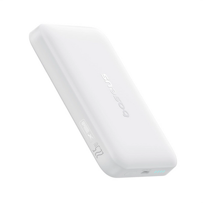 Zewnętrzna bateria bezprzewodowa Baseus EnerFill FM11 Ultra-Mini, 10000mAh, 22.5W, PD + FQI, 1 x QI - 1 x USB-C, Biała P1008210E213-00