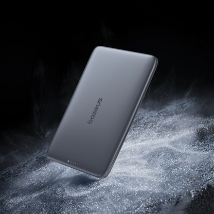 Zewnętrzna bateria bezprzewodowa Baseus PicoGo AM41, 5000mAh, 20W, PD + FQI, 1 x QI - 1 x USB-C, Czarna