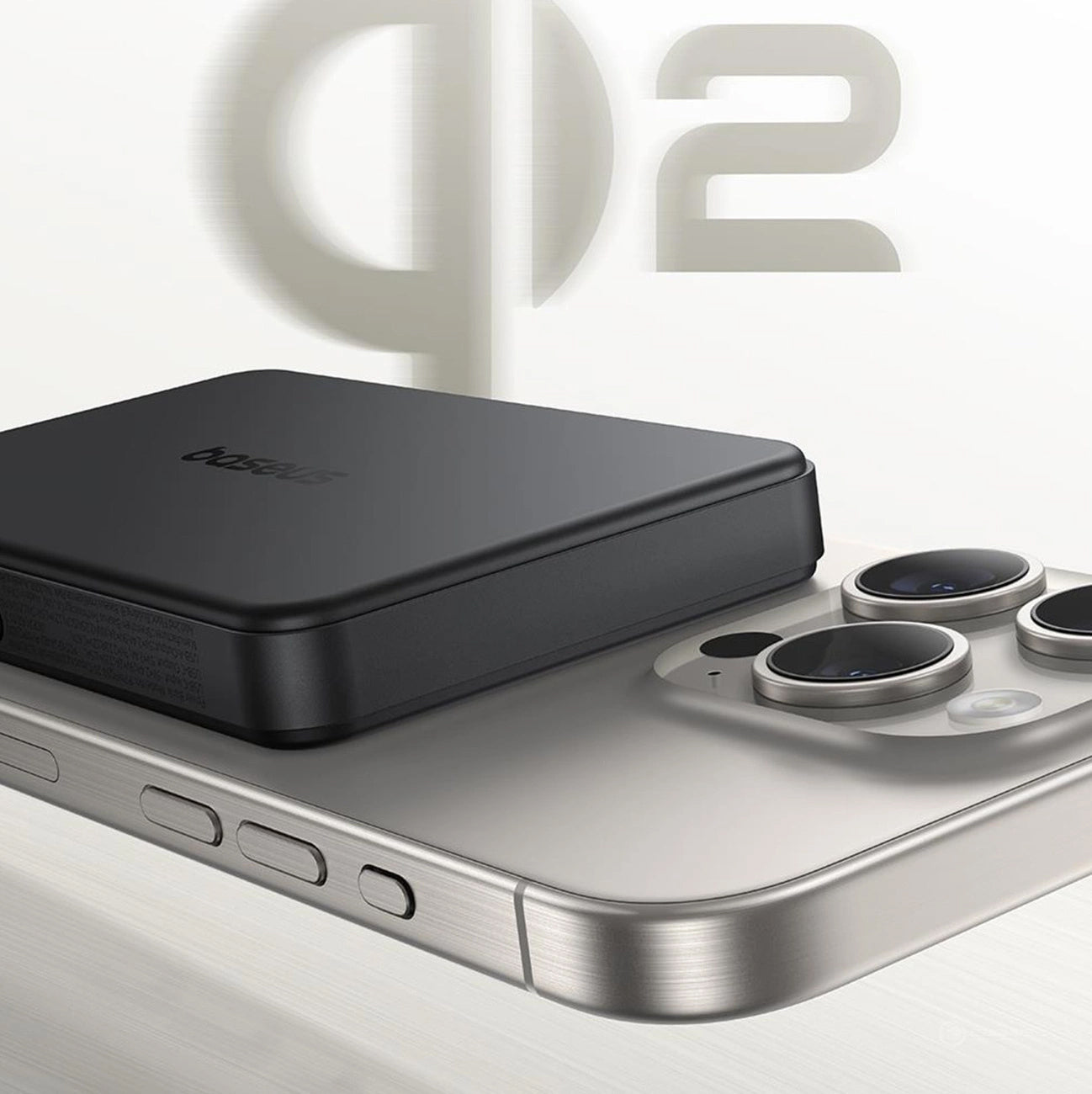 Zewnętrzna bateria bezprzewodowa Baseus Airpow2 Qi2, 10000mAh, 22.5W, QC + PD + FQI, 1 x QI - 1 x USB-A - 1 x USB-C, Czarna P10080000123-00