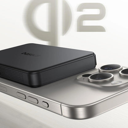 Zewnętrzna bateria bezprzewodowa Baseus Airpow2 Qi2, 10000mAh, 22.5W, QC + PD + FQI, 1 x QI - 1 x USB-A - 1 x USB-C, Czarna P10080000123-00