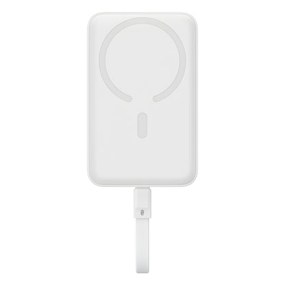 Zewnętrzna bateria bezprzewodowa Baseus Magnetic Mini, 10000mAh, 30W, PD + FQI, 1 x QI - 2 x USB-C, Biała P1002210B223-00