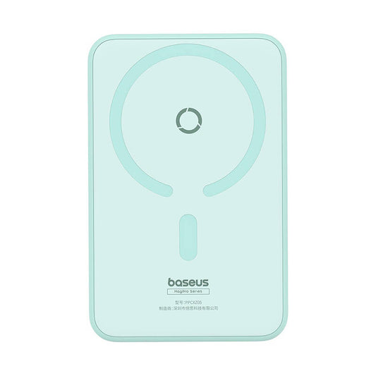 Baseus MagPro PPCXZ05 Wireless External Battery, 5000mAh, 20W, PD + FQI, 1 x QI - 1 x USB-C, Green P10064101333-00