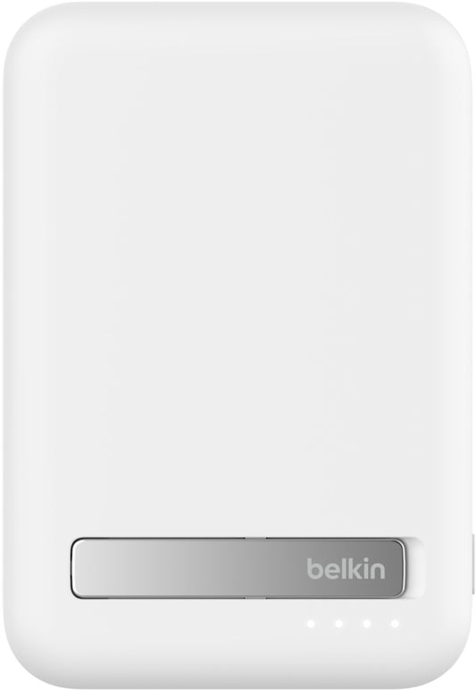 Bezprzewodowy powerbank Belkin BoostCharge Pro z podstawką, 10000mAh, 15W, FQI, 1 x QI - 1 x USB-C, biały BPD008btWH