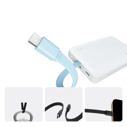 Bezprzewodowy powerbank Cuktech CP132ML, 10000mAh, 22,5W, PD + QI, 2 x USB-C, biały
