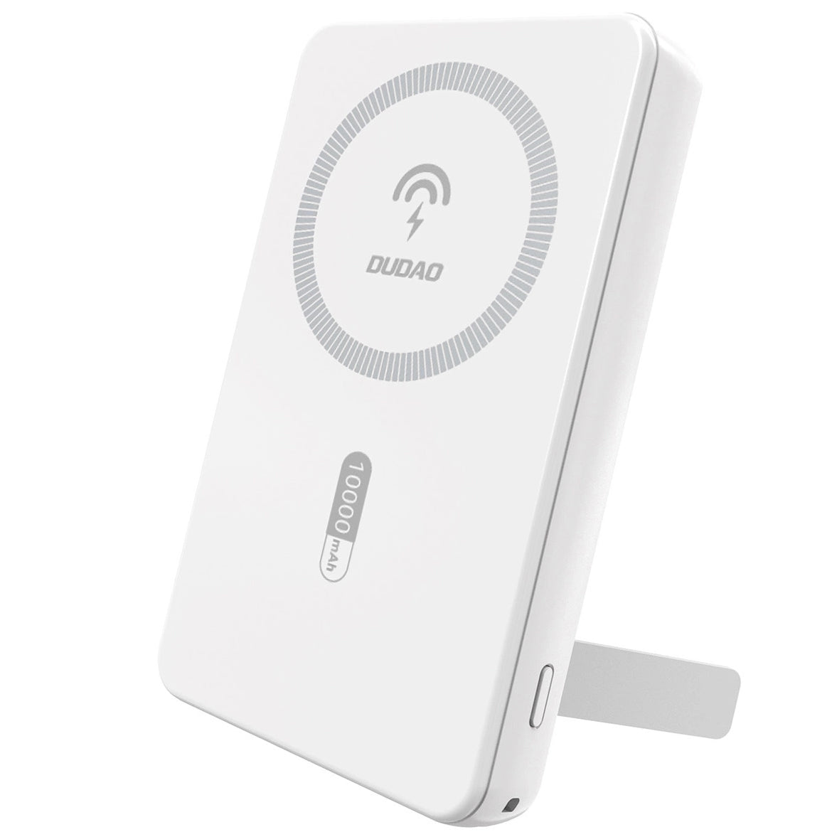 Zewnętrzna bateria bezprzewodowa Dudao K14S+, 10000mAh, 22.5W, QC + PD + FQI, 1 x QI - 1 x USB-A - 1 x USB-C, Biała