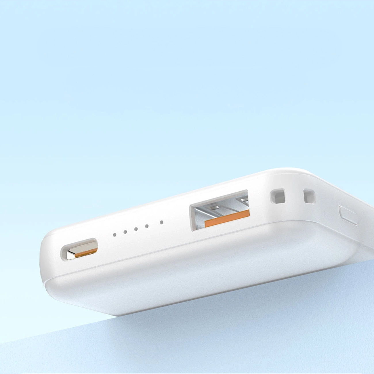 Zewnętrzna bateria bezprzewodowa Dudao K14S+, 10000mAh, 22.5W, QC + PD + FQI, 1 x QI - 1 x USB-A - 1 x USB-C, Biała