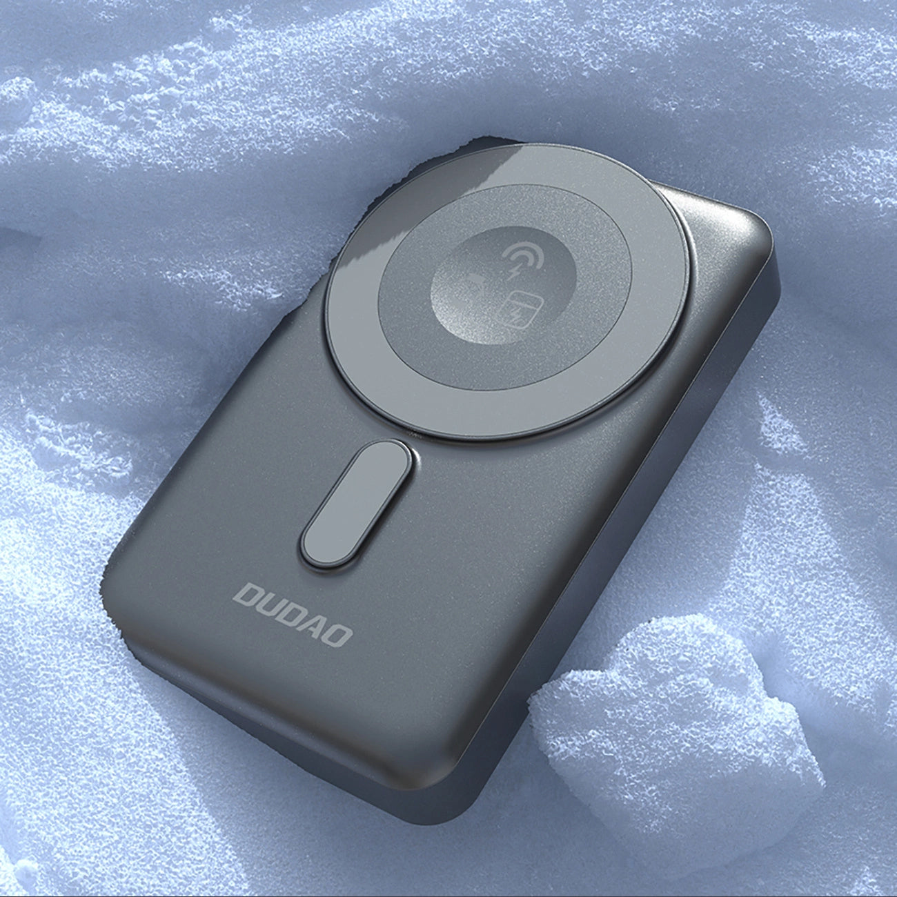 Dudao K29 Wireless External Battery, 10000mAh, 20W, PD + FQI, 1 x Lightning - 1 x QI - 1 x USB-C, Gray
