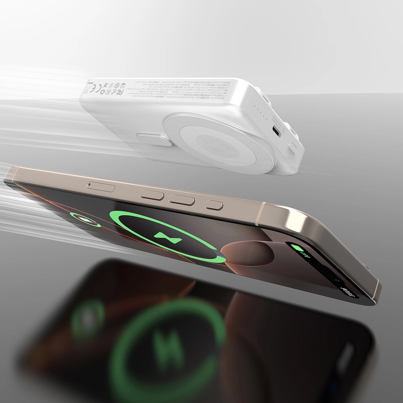 Dudao K29 Wireless External Battery, 10000mAh, 20W, PD + FQI, 1 x Lightning - 1 x QI - 1 x USB-C, Gray