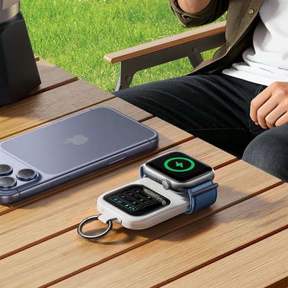 Bezprzewodowy powerbank Joyroom JR-W19, 5000mAh, 20W, QC + PD, 1 x Lightning - 1 x QI - 2 x USB-C, biały