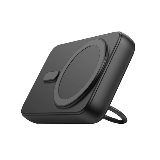 Zewnętrzna bateria bezprzewodowa Joyroom JR-W050, 10000mAh, 20W, QC + PD + FQI, 1 x QI - 1 x USB-A - 1 x USB-C, Czarna