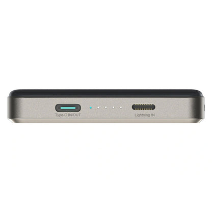 Bezprzewodowy powerbank Joyroom JR-PBM08 Pro, 10000mAh, 22.5W, PD + FQI, 1 x QI - 2 x USB-C, Beżowy