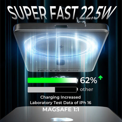 Bezprzewodowy powerbank Lisen L601 Pro, 10000mAh, 27W, PD + FQI, 1 x QI - 1 x USB-C, Szary YL0325100009