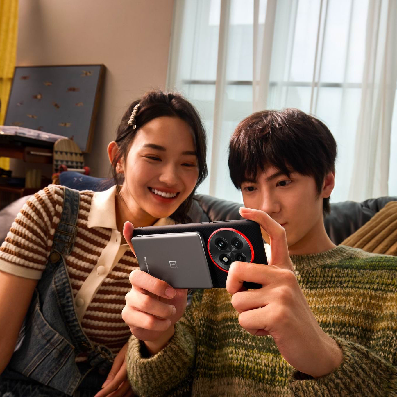 Zewnętrzna bateria bezprzewodowa OnePlus Slim Magnetic, 5000mAh, 10W, FQI, 1 x USB-C, Szara 5411100015