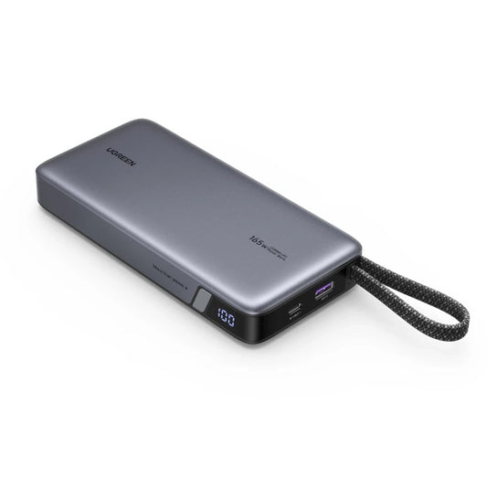 Zewnętrzna bateria UGREEN PB726 (55995B), 25000mAh, 165W, QC + PD, 1 x USB-A - 3 x USB-C, Szara