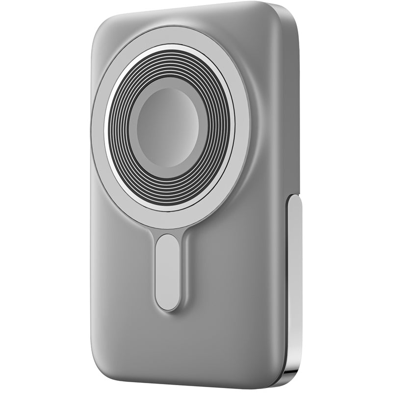 Zewnętrzna bateria bezprzewodowa WiWu Wi-P018, 10000mAh, 20W, PD + FQI, 1 x QI - 1 x USB-C, Szara
