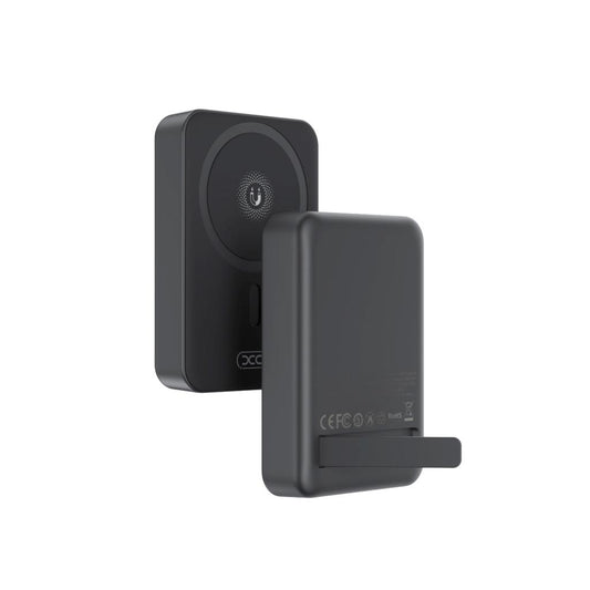 Zewnętrzna bateria bezprzewodowa XO Design PR231, 10000mAh, 20W, PD + FQI, 1 x QI - 1 x USB-C, Czarna