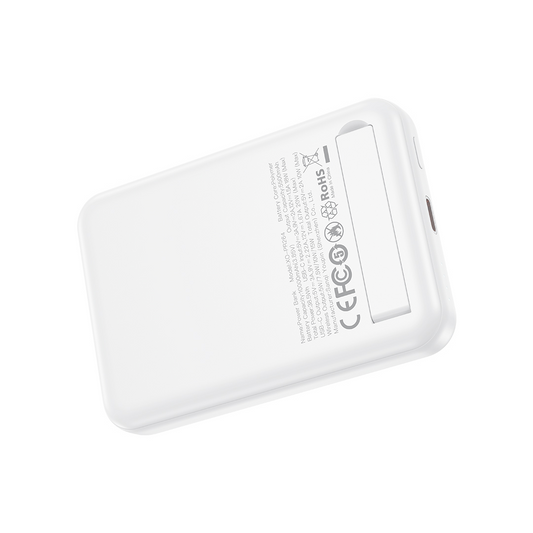 Zewnętrzna bateria bezprzewodowa XO Design PR264, 10000mAh, 20W, PD + FQI, 1 x USB-C, Biała