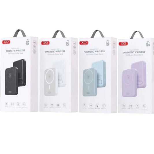 Zewnętrzna bateria bezprzewodowa XO Design PR231, 10000mAh, 20W, PD + FQI, 1 x QI - 1 x USB-C, Biała