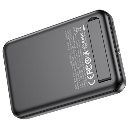 XO Design PR264 Wireless External Battery, 10000mAh, 20W, PD + FQI, 1 x USB-C, Black