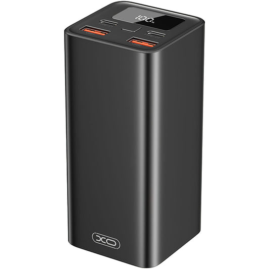 Zewnętrzna bateria XO Design PB97, 20000mAh, 65W, QC + PD, 2 x USB-A - 2 x USB-C, Czarna