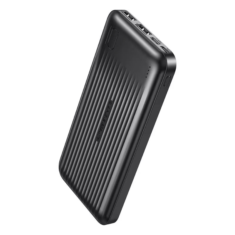 Zewnętrzna bateria XO Design PB301, 10000mAh, 10W, 2 x USB-A, Czarna