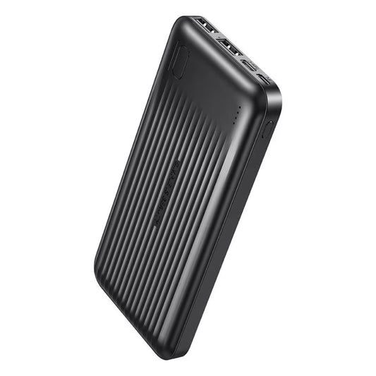 Zewnętrzna bateria XO Design PB301, 10000mAh, 10W, 2 x USB-A, Czarna