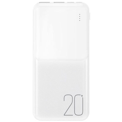 Zewnętrzna bateria XO Design PR252, 20000mAh, 10W, 2 x USB-A, Biała