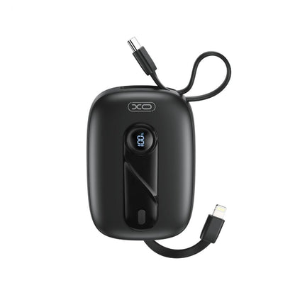 XO Design PR246 External Battery, 10000mAh, 22.5W, PD, 1 x Lightning - 2 x USB-C, Black