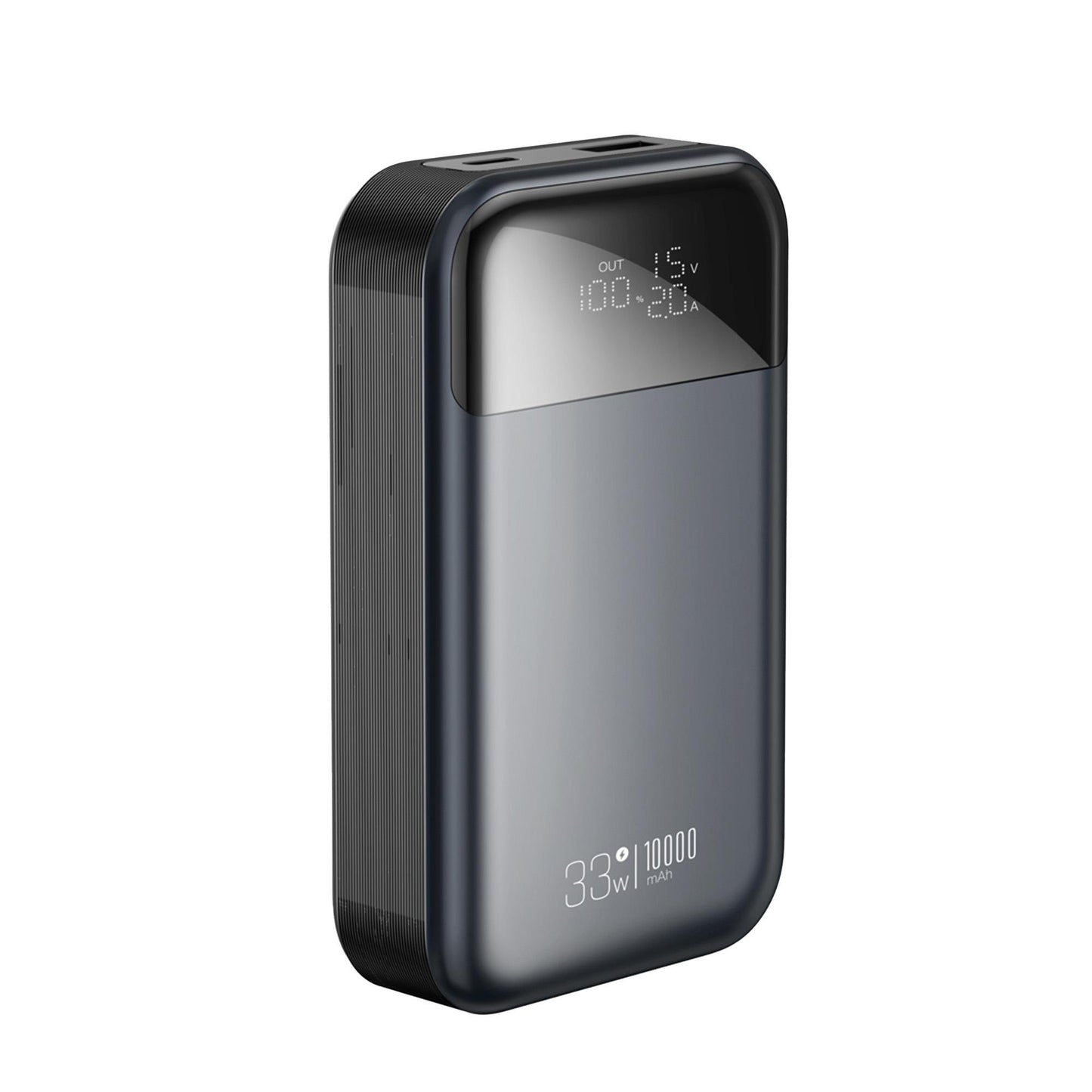 Zewnętrzna bateria XO Design PR232, 10000mAh, 33W, QC + PD, 1 x USB-A - 1 x USB-C, Czarna