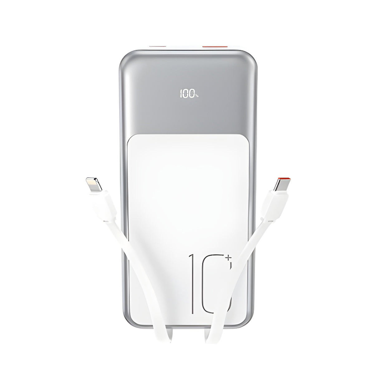 Zewnętrzna bateria XO Design PR248, 10000mAh, 22.5W, QC + PD, 1 x Lightning - 1 x USB-A - 2 x USB-C, Biała