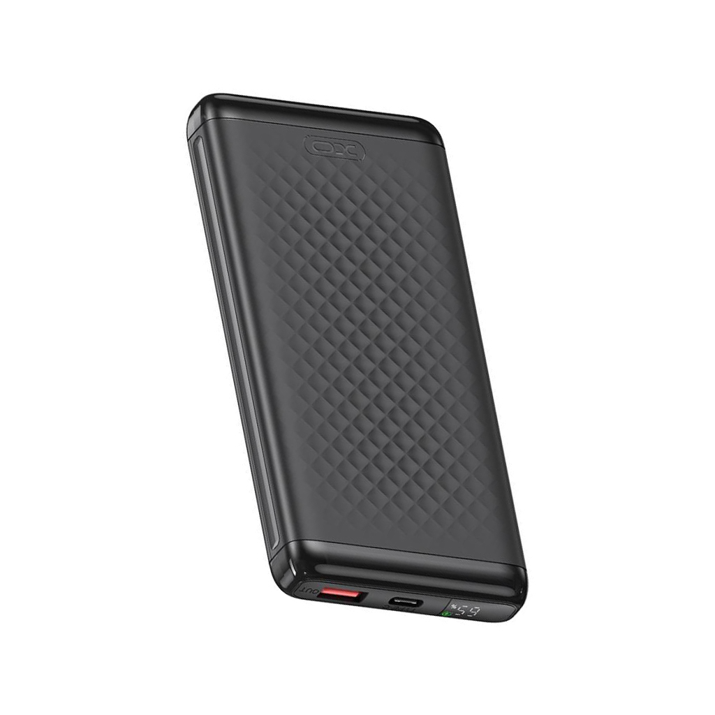 Powerbank XO Design PB308, 10000mAh, 22,5W, QC + PD, 1 x USB-A - 1 x USB-C, Czarny
