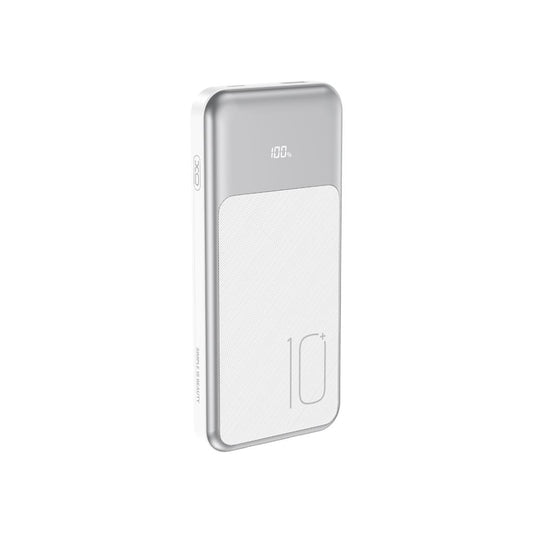 Zewnętrzna bateria XO Design PR248, 10000mAh, 22.5W, QC + PD, 1 x Lightning - 1 x USB-A - 2 x USB-C, Biała