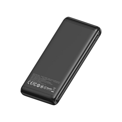 Powerbank XO Design PB308, 10000mAh, 22,5W, QC + PD, 1 x USB-A - 1 x USB-C, Czarny