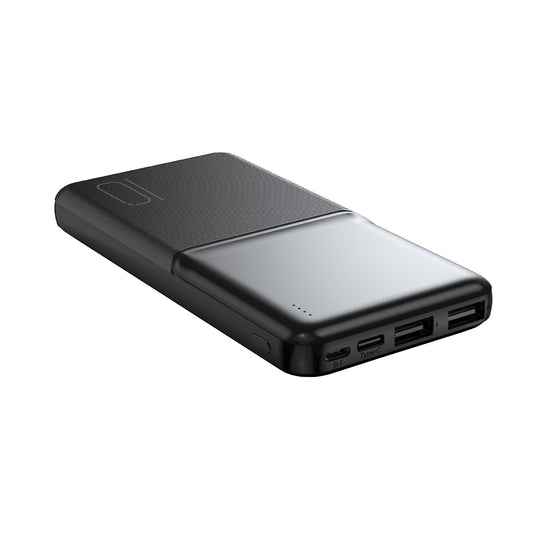 Zewnętrzna bateria XO Design PR251, 10000mAh, 10W, 2 x USB-A, Czarna