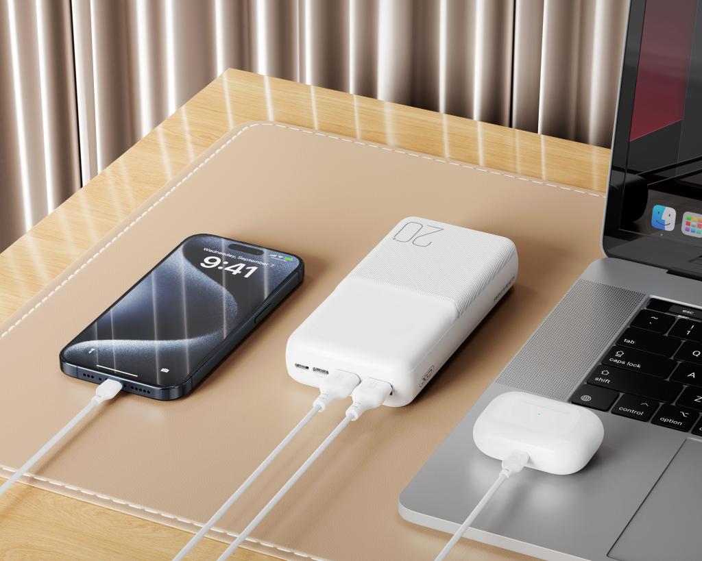 External Battery XO Design PR252, 20000mAh, 10W, 2 x USB-A, Black