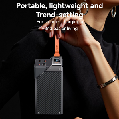 Powerbank Yesido YP62, 30000mAh, 22.5W, QC + PD, 2 x USB-A - 2 x USB-C, Czarny