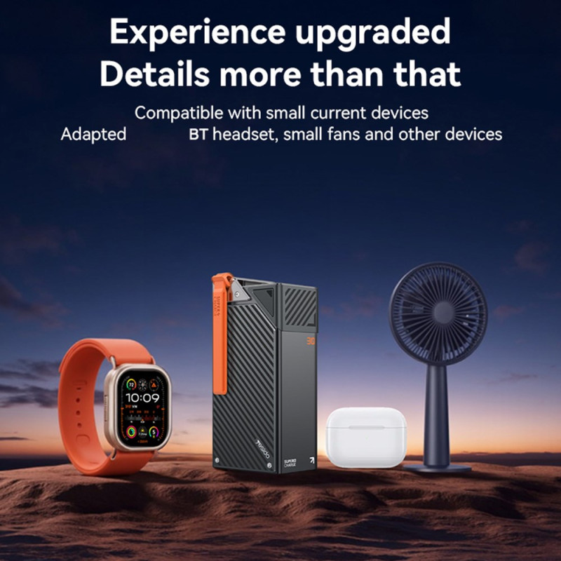 Powerbank Yesido YP62, 30000mAh, 22.5W, QC + PD, 2 x USB-A - 2 x USB-C, Czarny