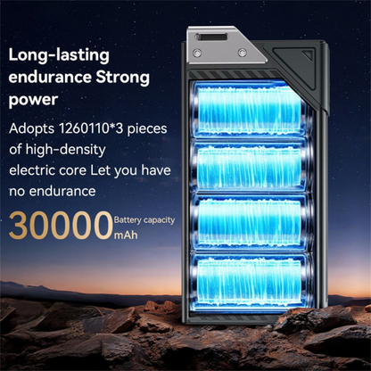 Powerbank Yesido YP62, 30000mAh, 22.5W, QC + PD, 2 x USB-A - 2 x USB-C, Czarny
