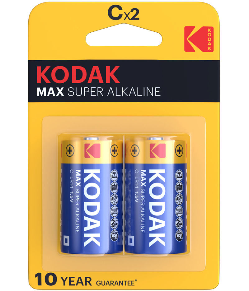 Baterie Kodak Max Alkaline, LR14 Zestaw 2 sztuki