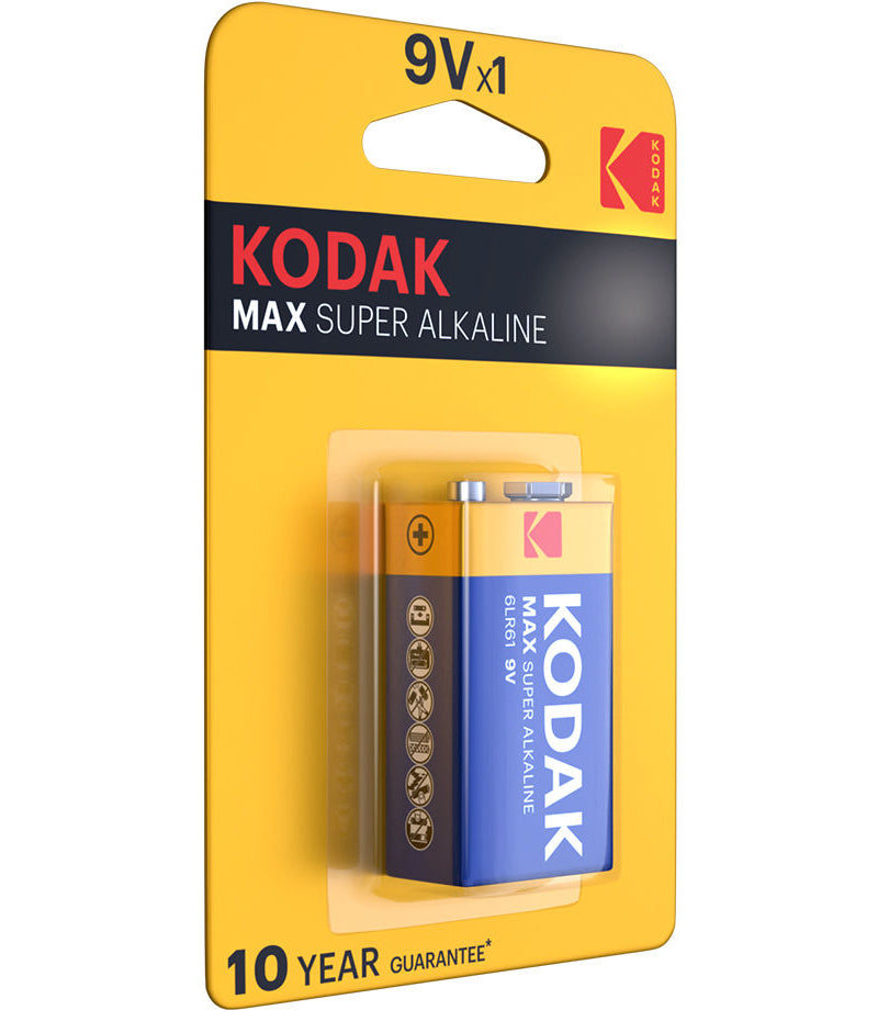 Bateria Kodak Max Alkaline, 6LR61 (9V)