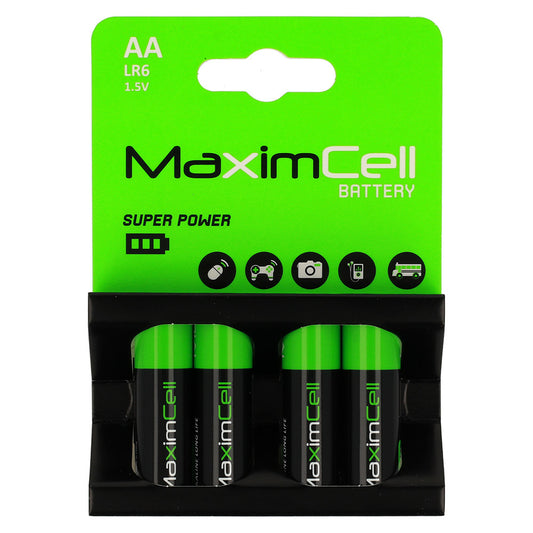 Bateria MaximCell Super Power, AA / LR6, Zestaw 4 sztuk