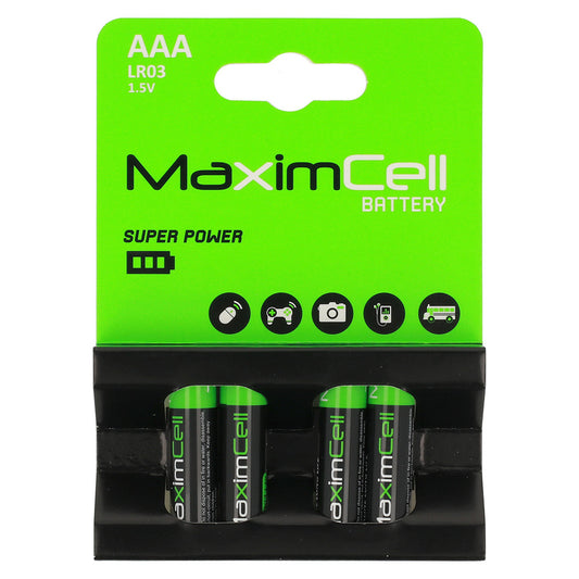 Bateria MaximCell Super Power, AAA / LR3, Zestaw 4 sztuk
